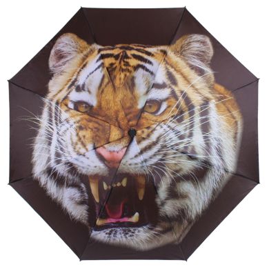 Everyday Reverse Folding Umbrella Tiger